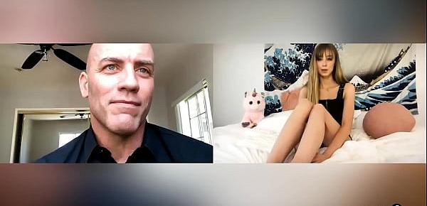  Master makes 18 year old teen Haley Reed wet herself on a video call